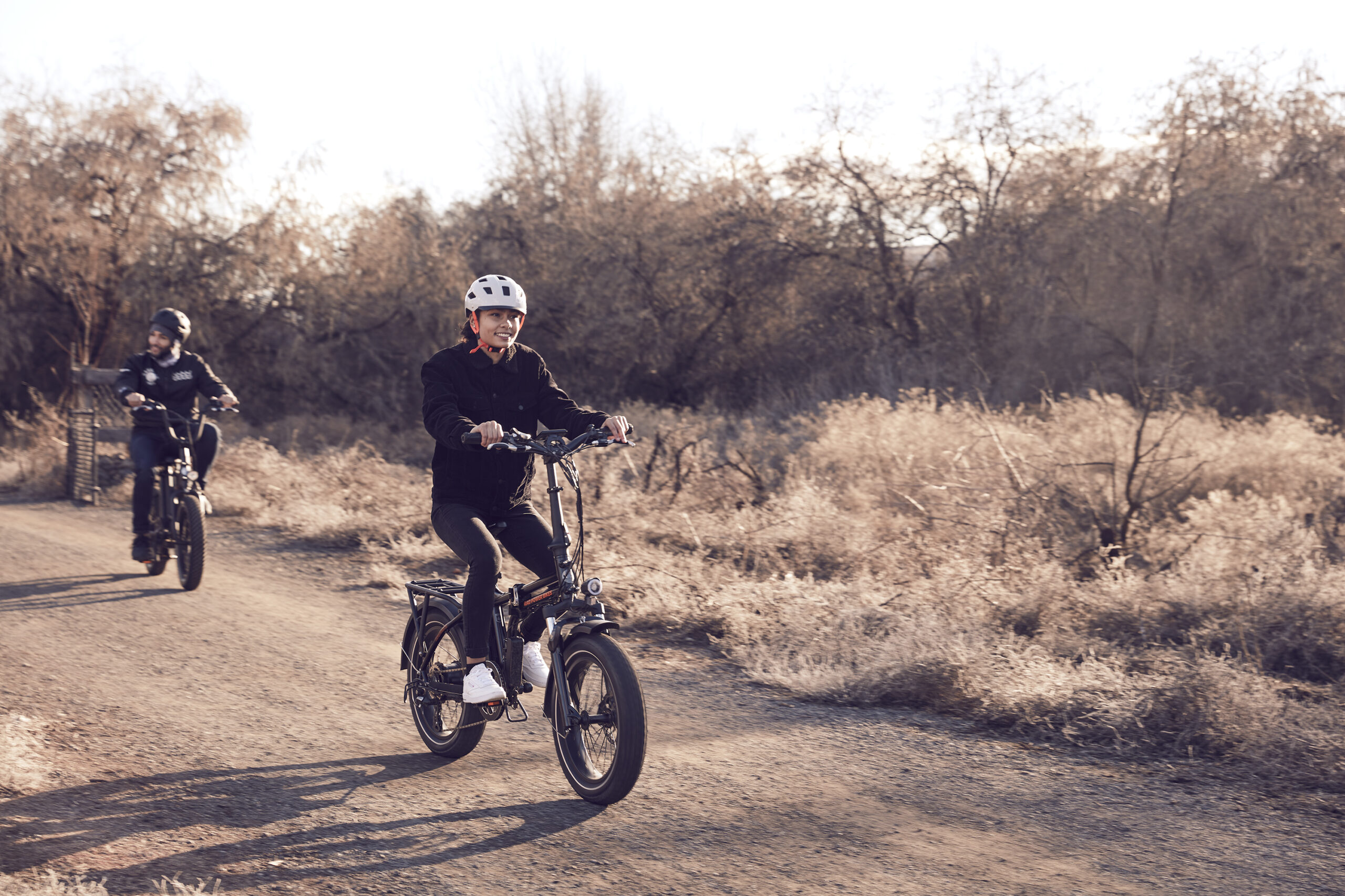VanLife_1235 RadMini 4 on a dirt road