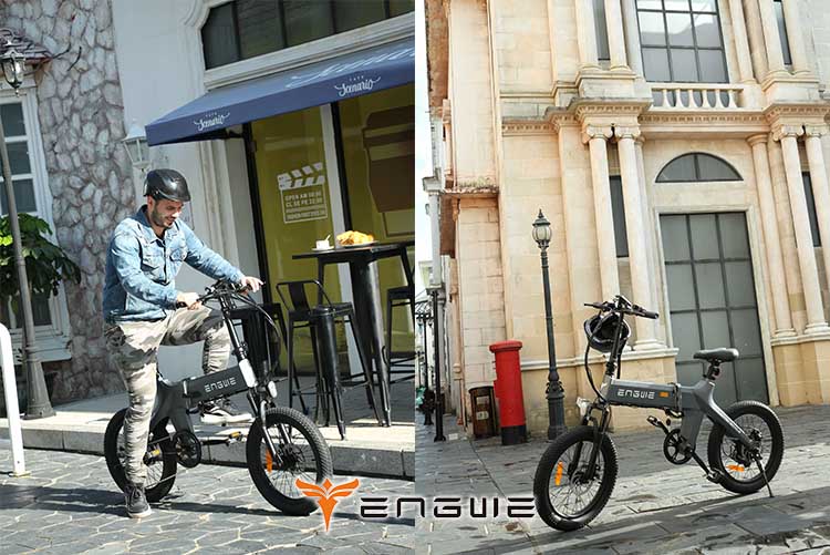 engwe electric bikes on city streets