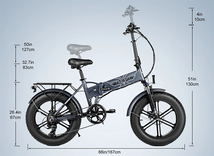 engwe ep-2 pro frame dimensions