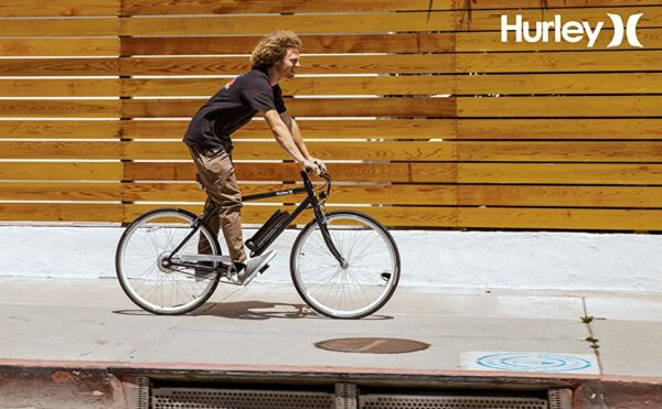 man riding hurley electric bike