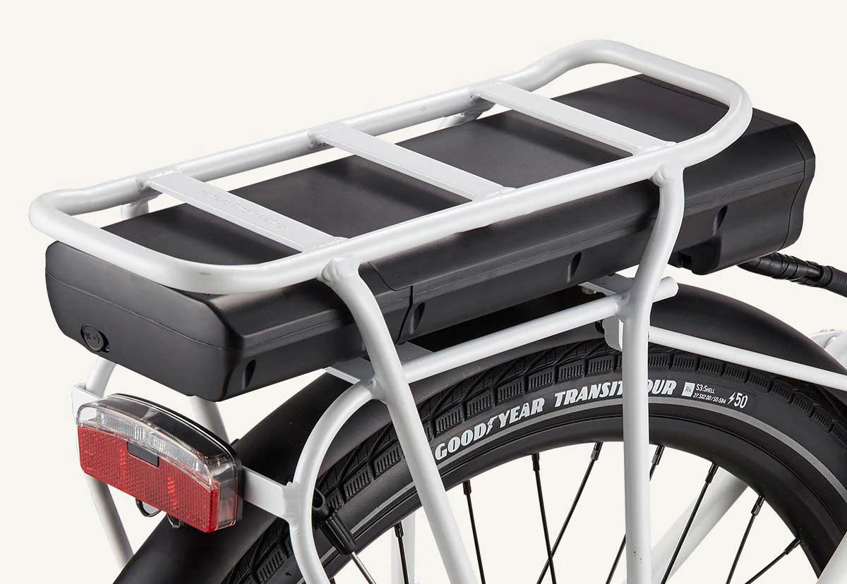 rear rack mounted ebike battery