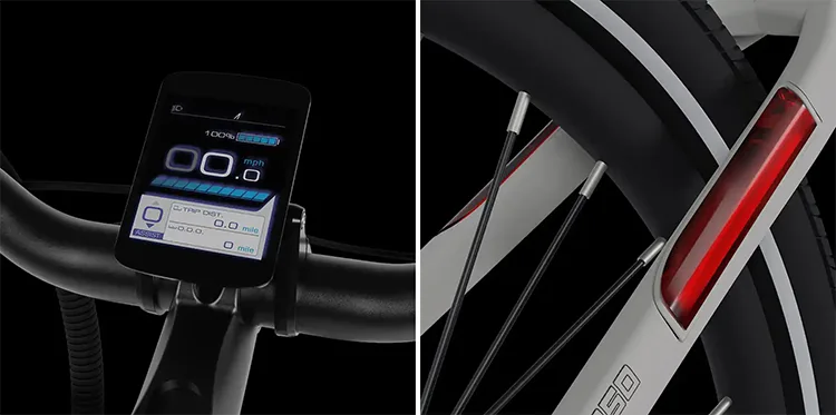 aventon pace 350.2 display and taillights