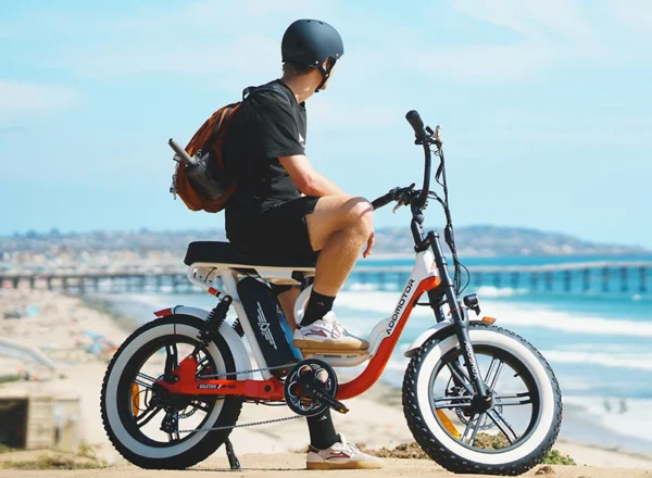 red and white addmotor electric bike