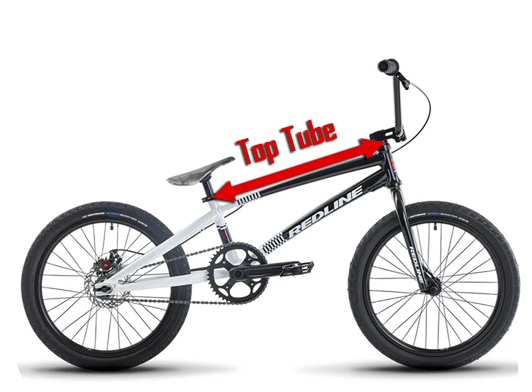 bmx bike with top tube measurement