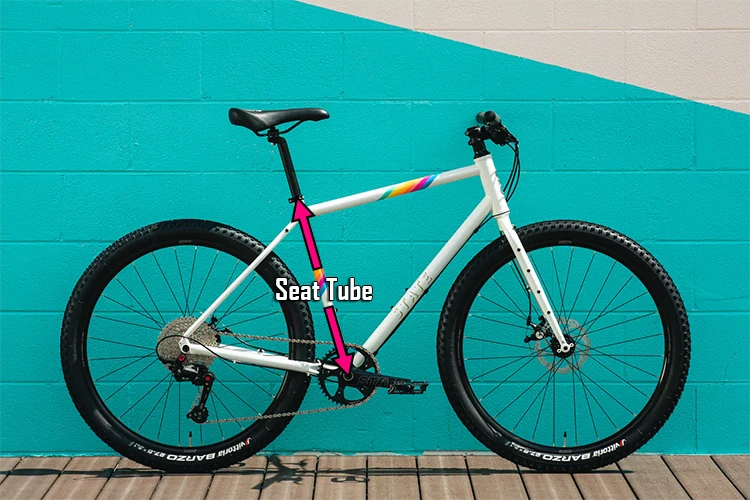 rigid mountain bike with seat tube frame measurement